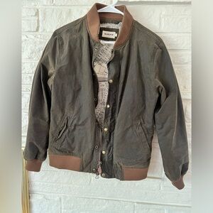 Taylor Stitch waxed canvas bomber Size 36/XS